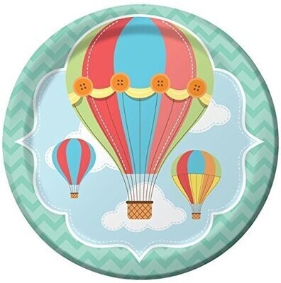 Plates-LN-Up, Up &amp; Away-8pk-Paper- Final Sale