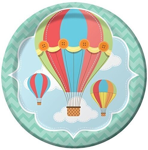 Plates-LN-Up, Up &amp; Away-8pk-Paper- Final Sale