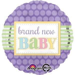 Foil Balloon - Brand New Baby - 18&quot;