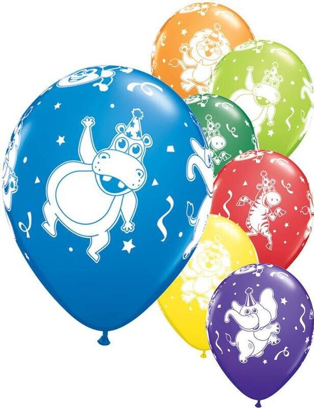 Latex Balloon-Party Animals Assortment-1pkg-11&quot;