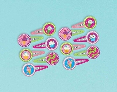 Party Favors-Sweet Shop Barrettes-12pkg