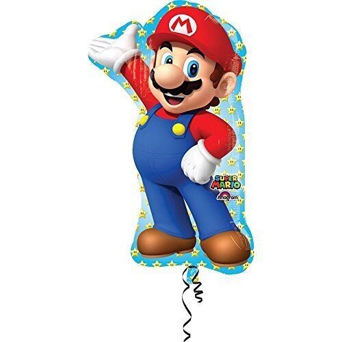 Foil Balloon - Super Mario - 22&quot;x33&quot;