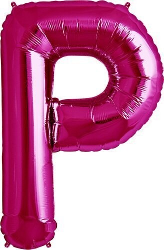 Foil Balloon - Pink P - 34&quot;