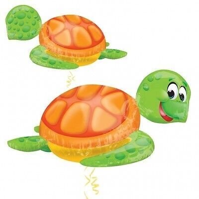 Foil Balloon-Supershape-Cartoon Green Sea Turtle