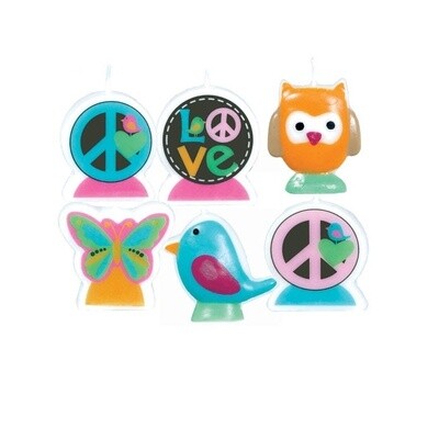 Candles-Hippie Chick-6pk (Discontinued)