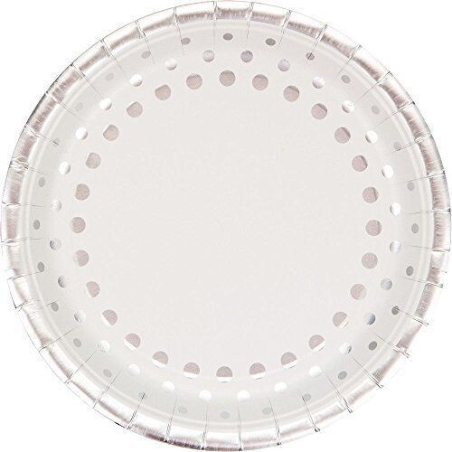 Plates-DN-Sparkle Shine Silver-8pk-Paper - Discontinued