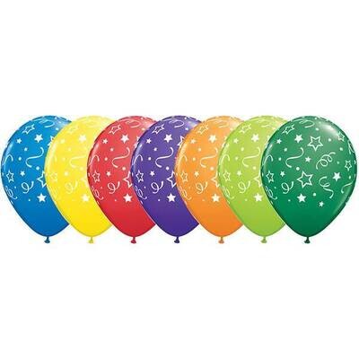 Latex Balloons - Stars, Dots, Confetti - 11&quot;