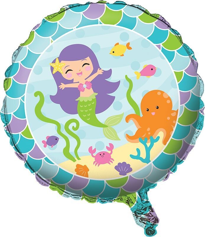 Foil Balloon - Mermaid Friends - 18&quot;