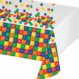 Tablecover-Rectangle-Block Party-Plastic - Discontinued