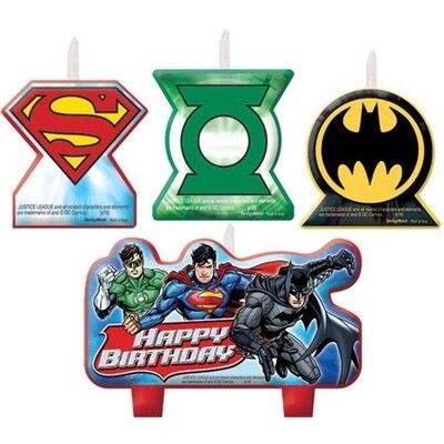 Candles-Justice League-4pk