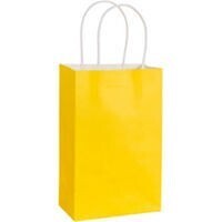 Gift Bag - Small - Yellow - 8.5"