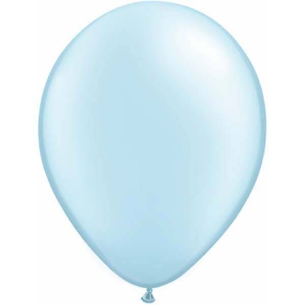 Latex Balloon-Pearl Light Blue-1pkg-11&quot;