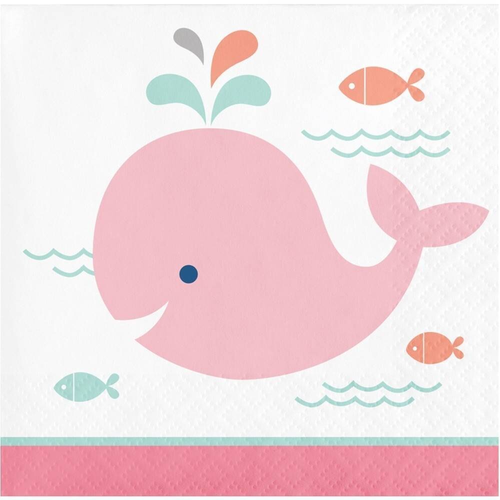 Beverage Napkins- Lil Spout Pink- 16pk-2ply