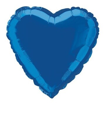 Foil Balloon - Heart - Royal Blue - 18&#39;&#39;