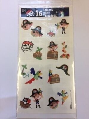 Tattoos - Pirate 16pk