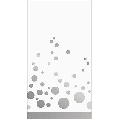 Napkins-Guest Towel-Sparkle Shine Silver-16pk-2ply - Discontinued