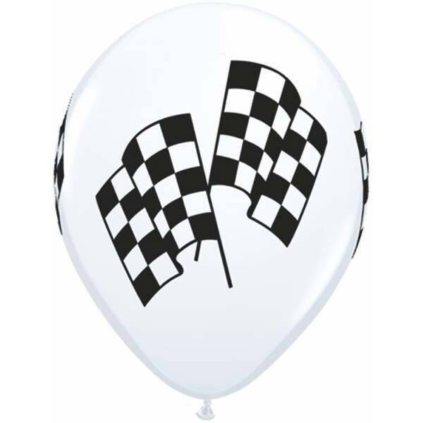 Latex Balloon-Racing Flags-1pkg-11&quot;