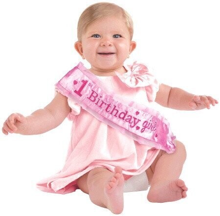 Sash-1st Birthday Girl-Adjustable