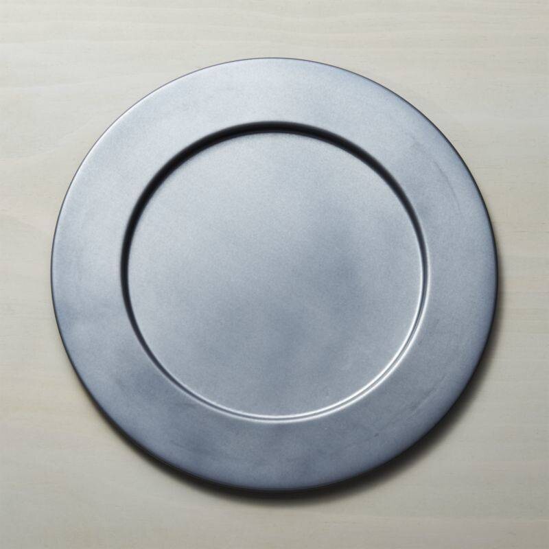 Rental-Matte Silver Charger Plate-Individual-1 Day