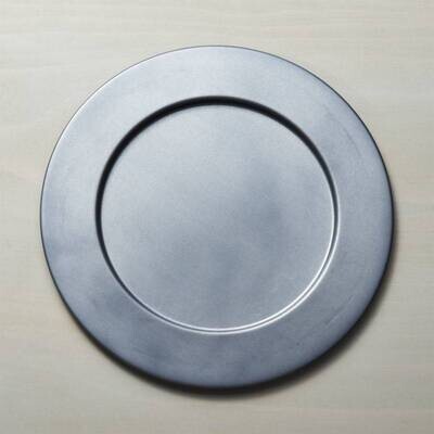 Rental-Matte Silver Charger Plate-Individual-1 Day