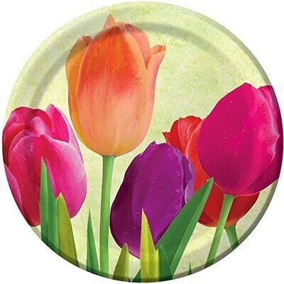 Plates-BEV-Spring in Bloom-8pk-Paper (Discontinued/Final Sale)