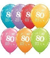 Latex Balloon-80 A Round Assortment-1pkg-11&quot;