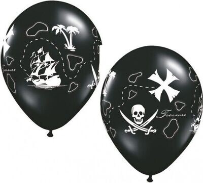 Latex Balloon-Pirate&#39;s Treasure Map-1pkg-11&quot;