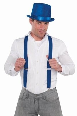Costume Accessory-Blue Suspenders-1pkg