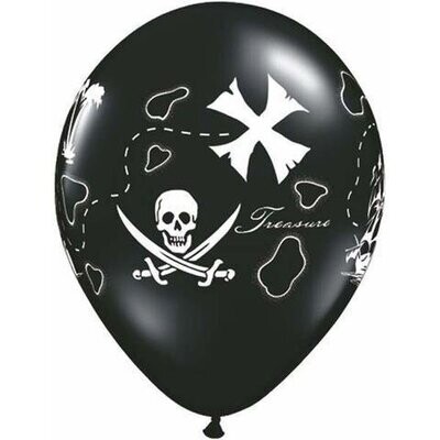 Latex Balloons - Pirate&#39;s Treasure Map - 11&quot;