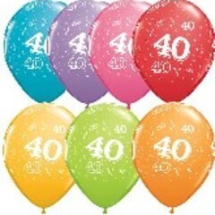 Latex Balloon-40 A Round Assortment-11&quot;
