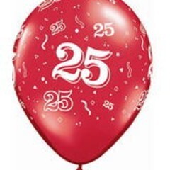 Latex Balloon-25 A Round Assortment-1pkg-11&quot;