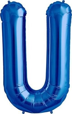Foil Balloon - Blue U - 34&quot;