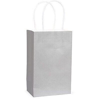 Gift Bag - Small - Silver - 8.5"