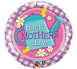 Foil Balloon - Happy Mother&#39;s Day Flower Garden - 18&quot;