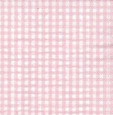 Napkins - LN - Gingham Pale Pink-16pk-2ply/Final Sale