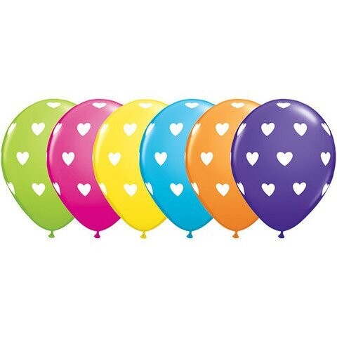 Latex Balloons - Big Hearts - 11&quot;