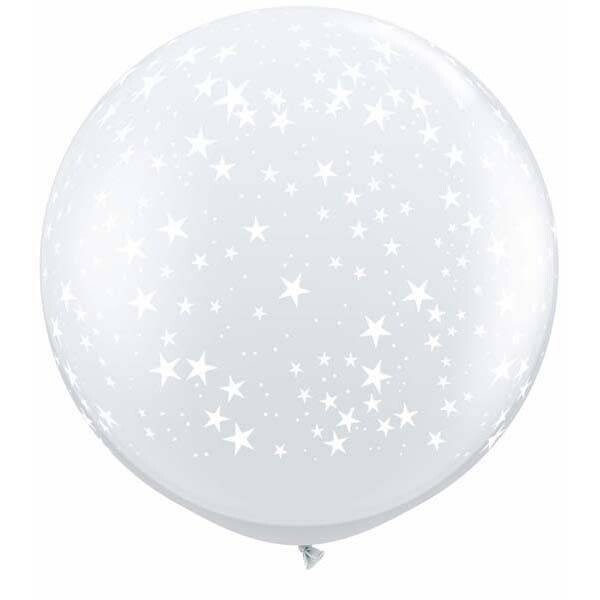 Latex Balloon-Stars A Round-1pkg-36&quot;