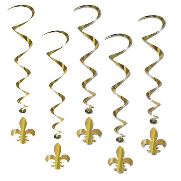 Swhirls-Fleur de Lis-40in-5pk