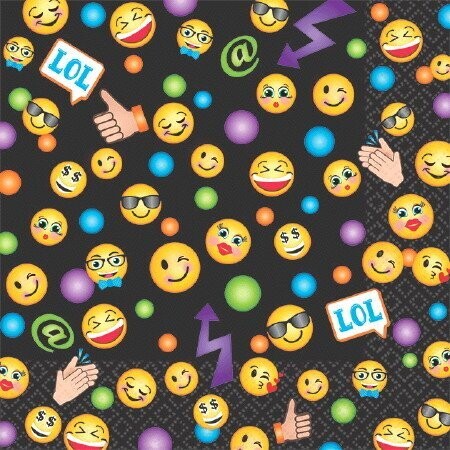 Napkins - BEV - Emoji LOL - 16pc