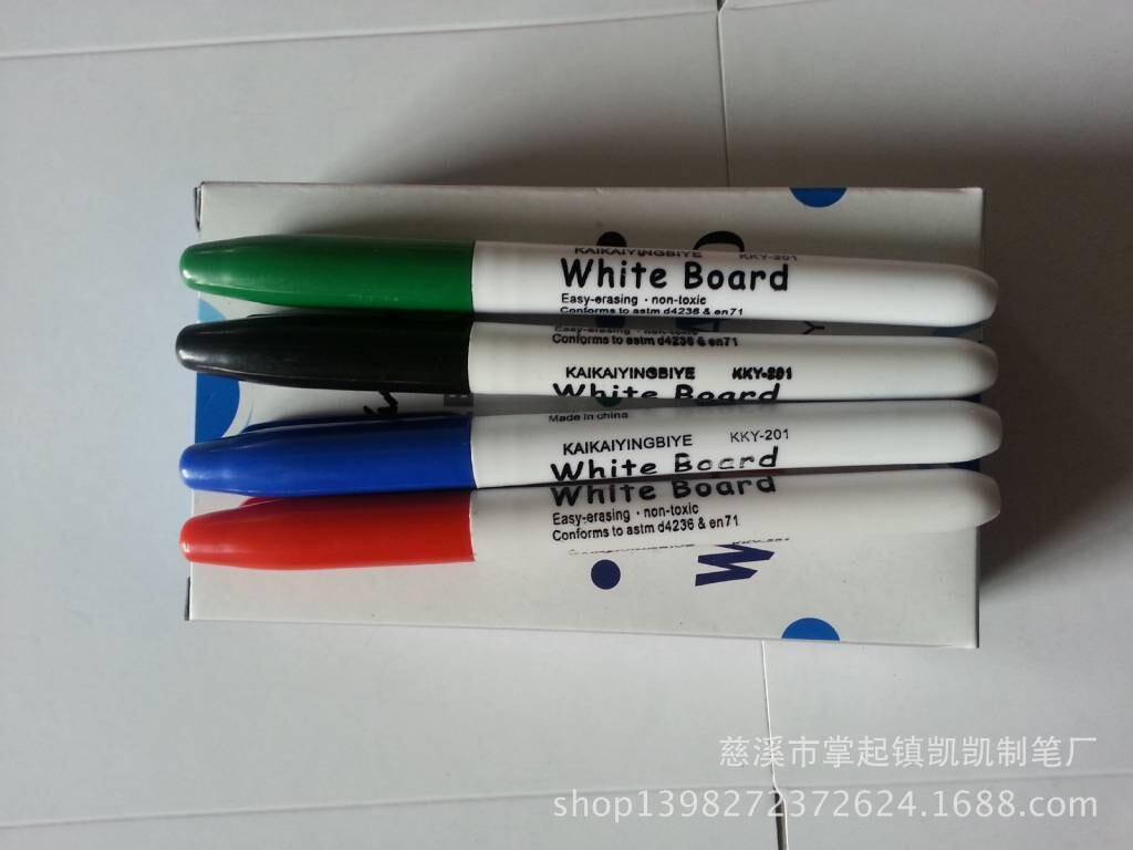 Thick Permanent Marker-Blue, Green, Red &amp; Black-4pk