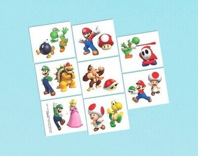 Tattoos-Super Mario-16pk
