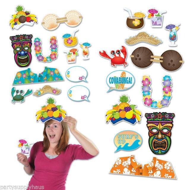 Photo Fun Signs-Luau-12pk