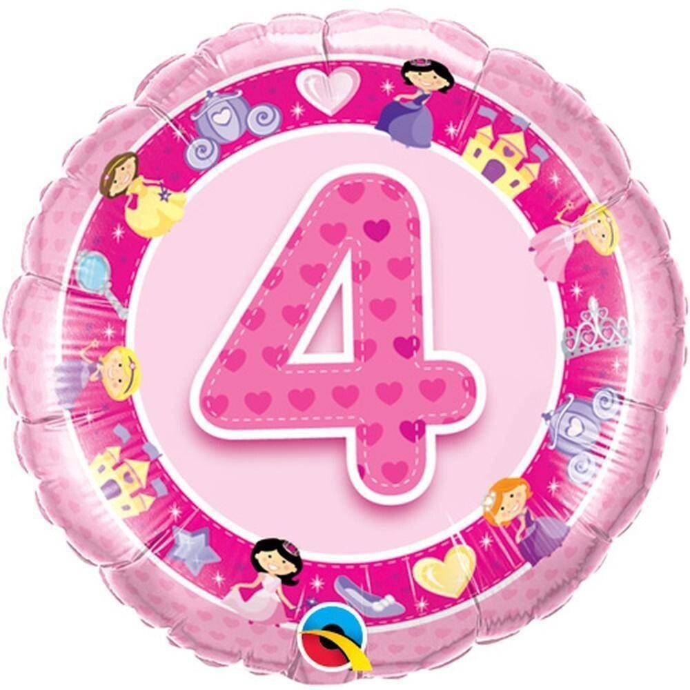 Foil Balloon-Cartoon Princess #4 Pink Balloon-18&quot;