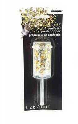 Gold Confetti Push Popper