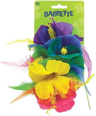 Floral Barrette Rainbow Deluxe