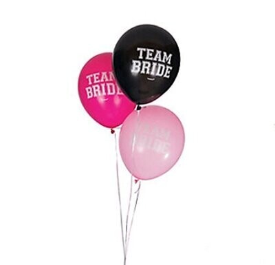 Balloons-Latex-Team Bride-15pk-12"