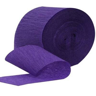 Paper Crepe Streamers - Jumbo New Purple - 500ft x 1.75&quot;