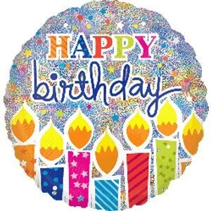 Foil Balloon-Birthday Candles-18&#39;&#39;