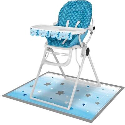High Chair Kit - One Little Star Blue