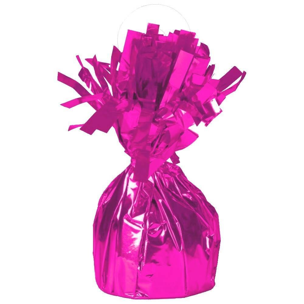 Balloon Weight-Foil-Magenta-1pkg-4.5&quot;x2.25&quot;